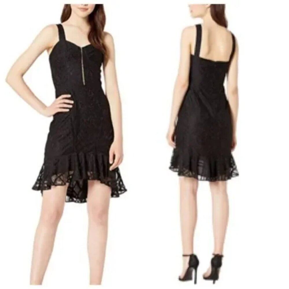 NWT WAYF Adilyn Lace Bustier Mini Dress In Black Size XS Cocktail Party